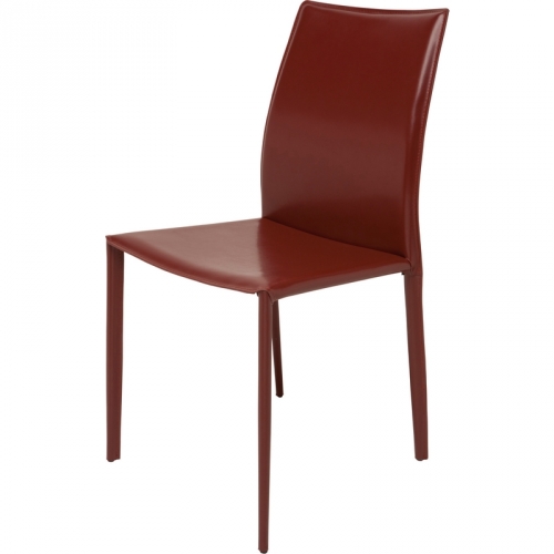 Sienna Dining Chair in Bordeaux Top Grain Leather